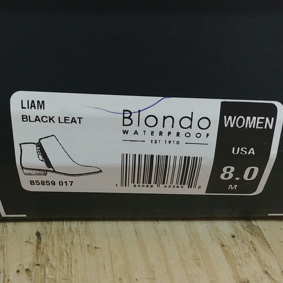 NIB Blondo Leather Ankle Booties 8 Waterproof - Picture 8 of 16